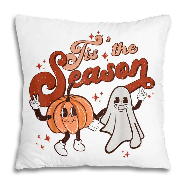 Tis The Season To Be Spooky Fall Pumpkin Halloween Costume  Pillow