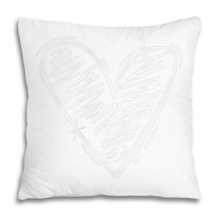 Unity Day Heart Orange  Anti Bullying Gift And Be Kind  Pillow