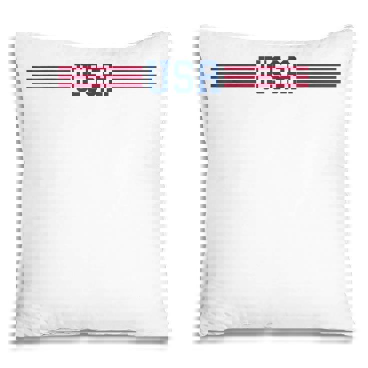 UsaWomen Men Patriotic American White 4Th Of July Pillow