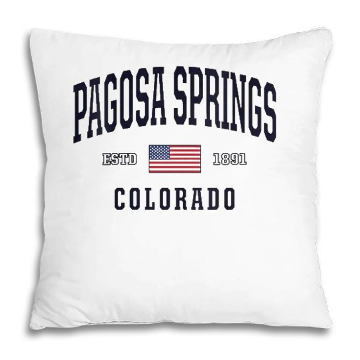 Womens Usa Flag Stars &Amp Stripes Pagosa Springs Colorado  Pillow