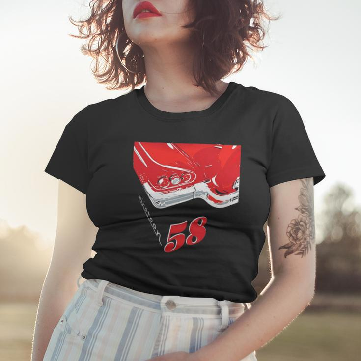 1958 Vintage Car With Continental Kit For A Car Guy Women T-shirt Gifts for Her