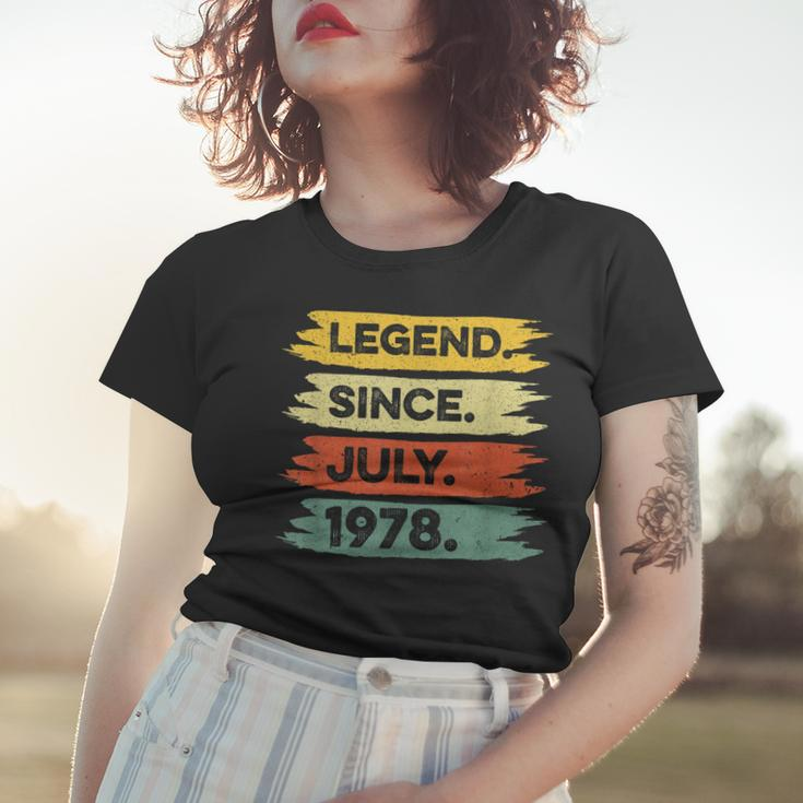 44Th Birthday Retro Vintage Legend Since July 1978 Women T-shirt Gifts for Her