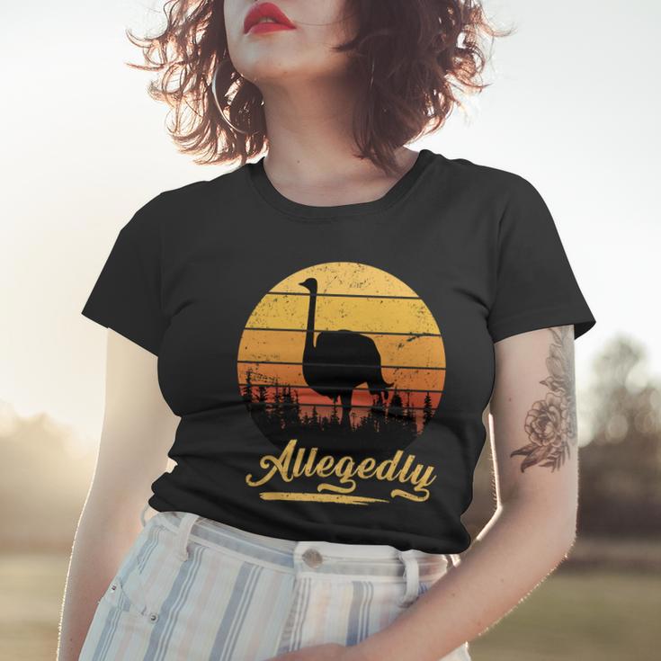 Allegedly Ostrich Retro Tshirt Women T-shirt Gifts for Her