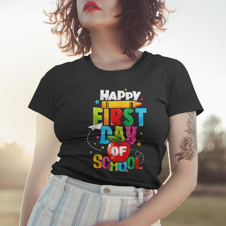 Back To School Teachers Kids Child Happy First Day Of School Women T-shirt Gifts for Her