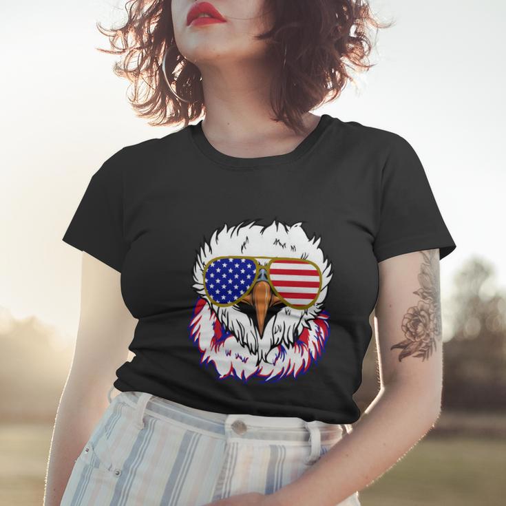 Bald Eagle With Mullet 4Th Of July American Flag Gift Women T-shirt Gifts for Her