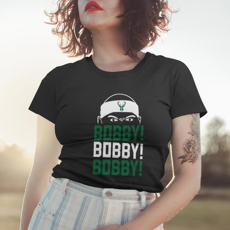 Bobby Bobby Bobby Milwaukee Basketball Tshirt Women T-shirt Gifts for Her