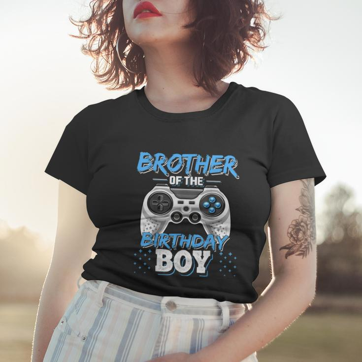 Brother Of The Birthday Boy Matching Video Gamer Party Women T-shirt Gifts for Her