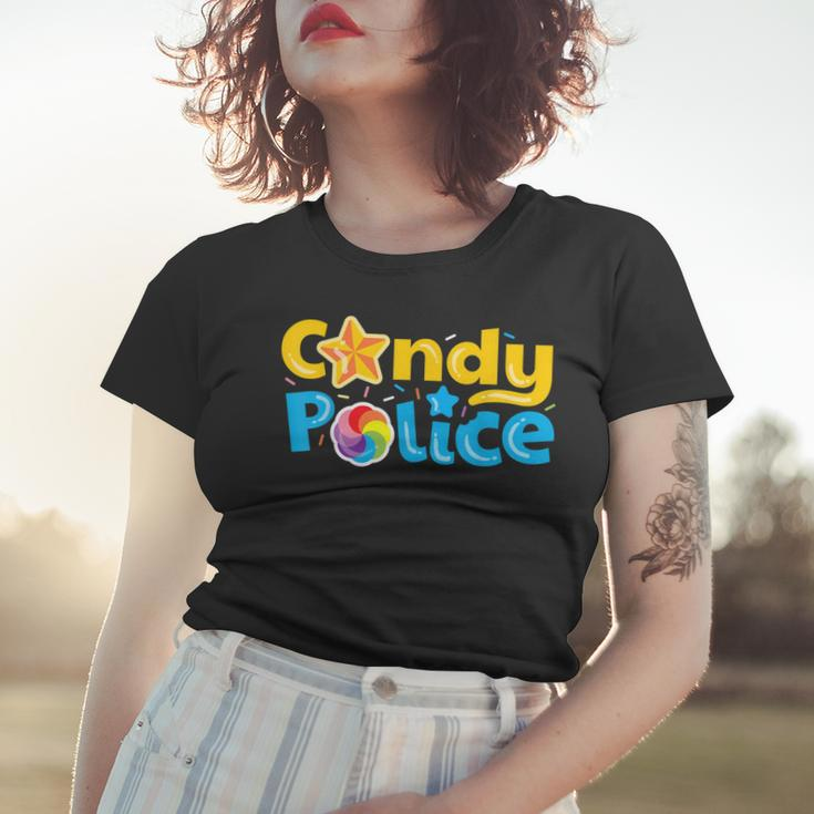 Candy Police Cute Funny Trick Or Treat Halloween Costume Women T-shirt Gifts for Her