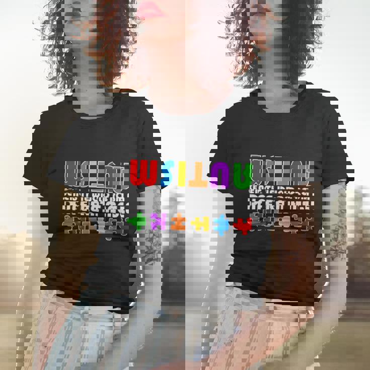 Colorful - Autism Awareness - Seeing The World From A Different Angle Tshirt Women T-shirt Gifts for Her