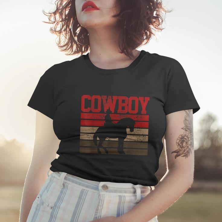 Cowboy Rodeo Horse Gift Country Women T-shirt Gifts for Her