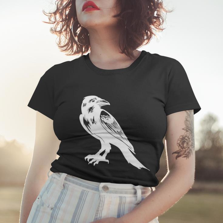 Crow Funny Halloween Quote Women T-shirt Gifts for Her