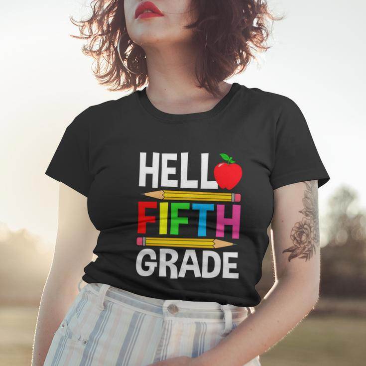 Cute Hello Fifth Grade Outfit Happy Last Day Of School Funny Gift Women T-shirt Gifts for Her