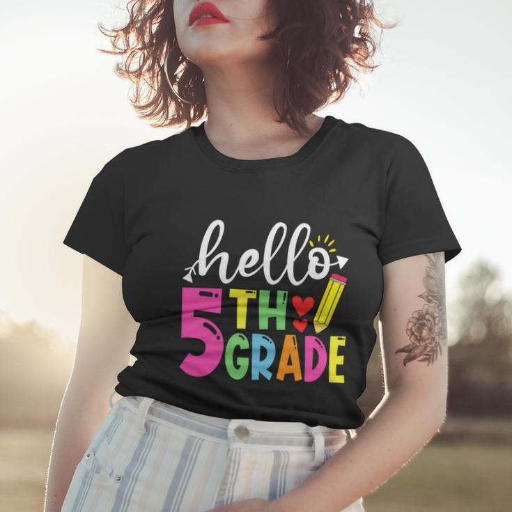 Cute Hello Fifth Grade Outfit Happy Last Day Of School Great Gift Women T-shirt Gifts for Her
