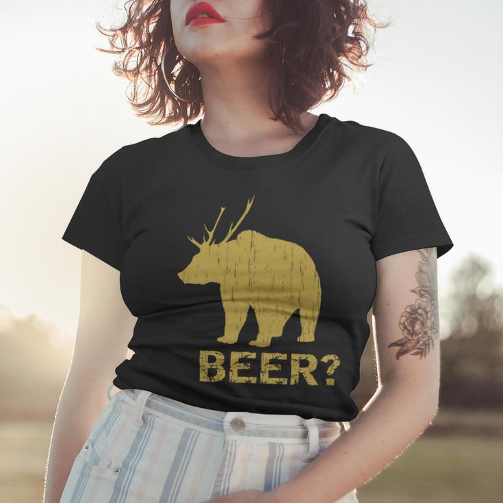 Deer Bear Beer Moose Elk Hunting Funny Tshirt Women T-shirt Gifts for Her