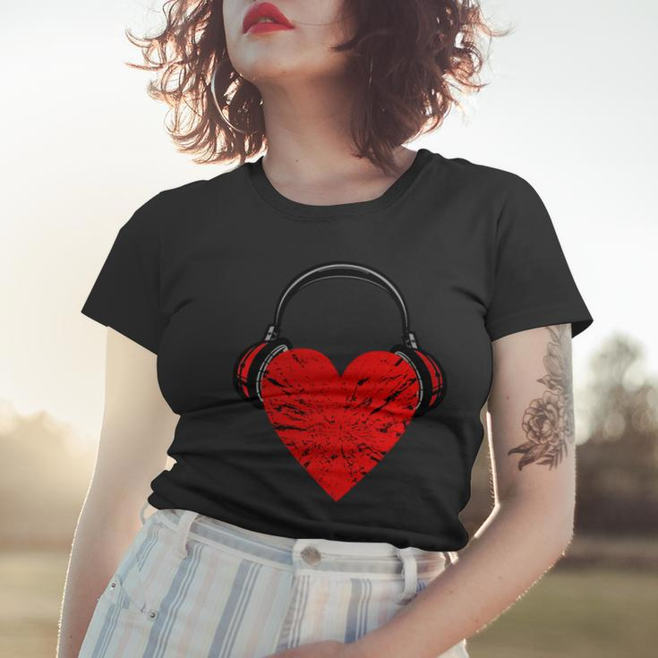 Dj Heart Music Women T-shirt Gifts for Her