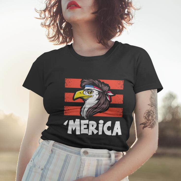Eagle Mullet 4Th Of July 2021Gift Usa American Flag Merica Cool Gift Women T-shirt Gifts for Her