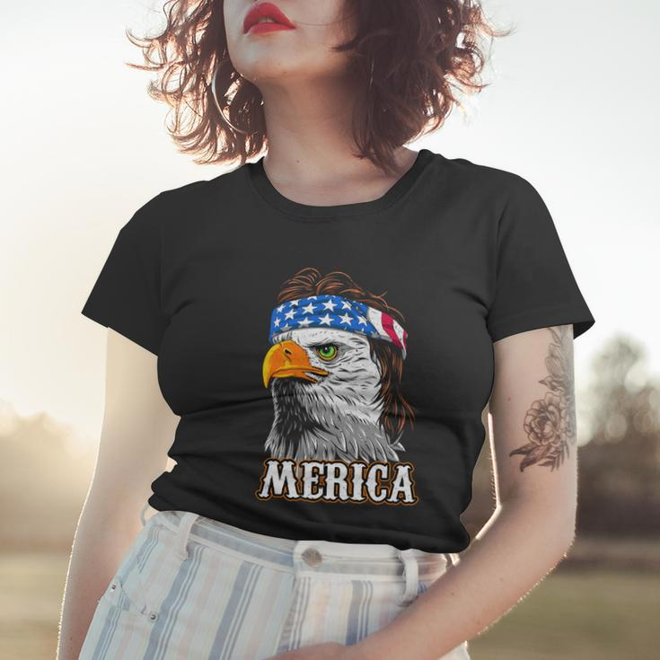 Eagle Mullet 4Th Of July Cool Gift Usa American Flag Merica Gift Women T-shirt Gifts for Her