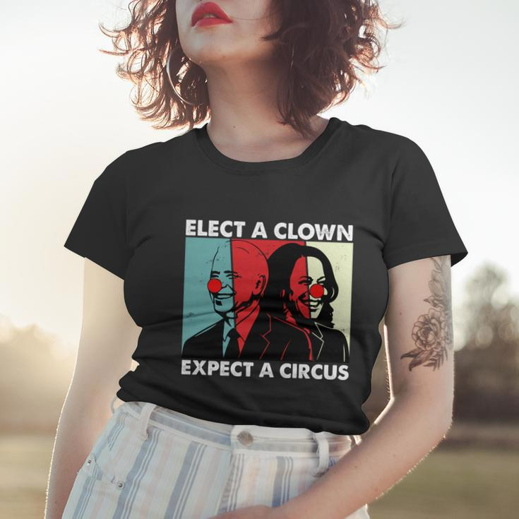 Elect A Clown Expect A Circus Anti Joe Biden Design Women T-shirt Gifts for Her