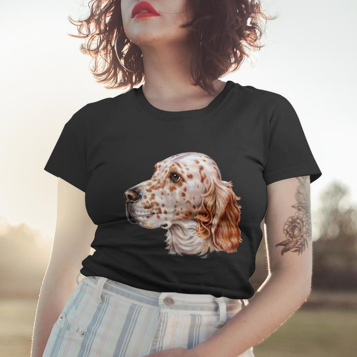English Setter Dog Tshirt Women T-shirt Gifts for Her
