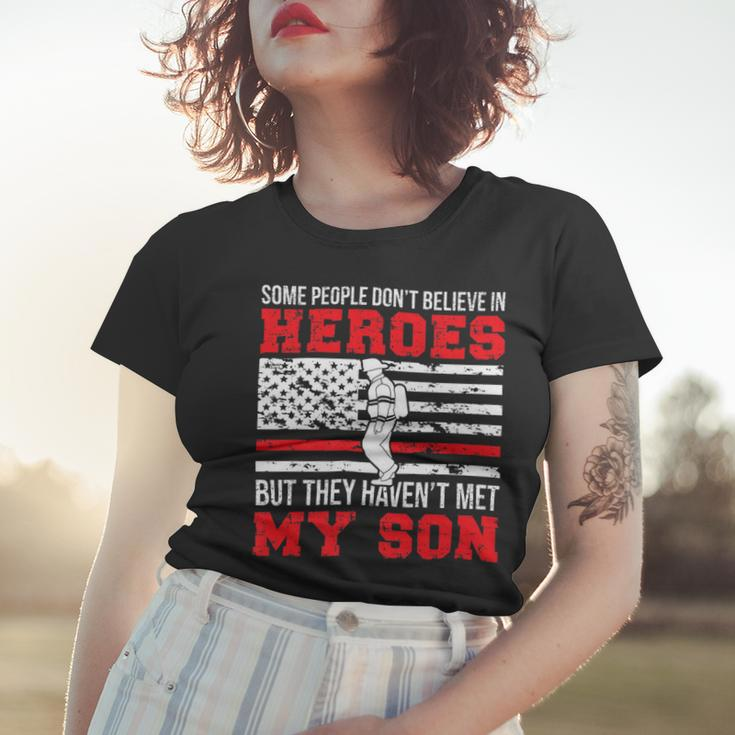 Firefighter Proud Fireman Dad Of A Firefighter Father Fire Dad V2 Women T-shirt Gifts for Her