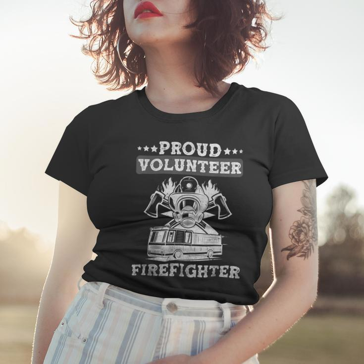 Firefighter Proud Volunteer Firefighter Fire Department Fireman Women T-shirt Gifts for Her