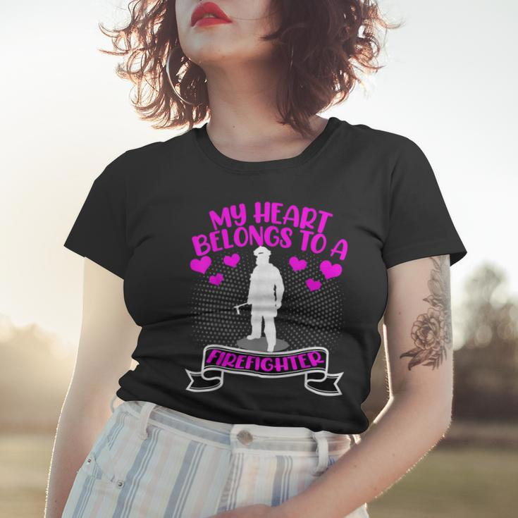 Firefighter Special Present For Firemen Firefighters Wife Girlfriend Women T-shirt Gifts for Her