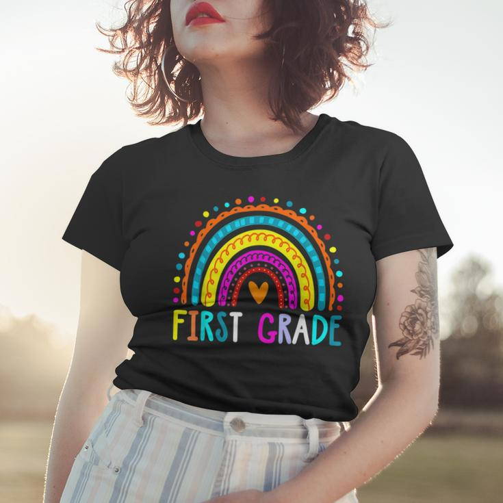 First Grade Rainbow Girls Boys Teacher Team 1St Grade Squad V3 Women T-shirt Gifts for Her