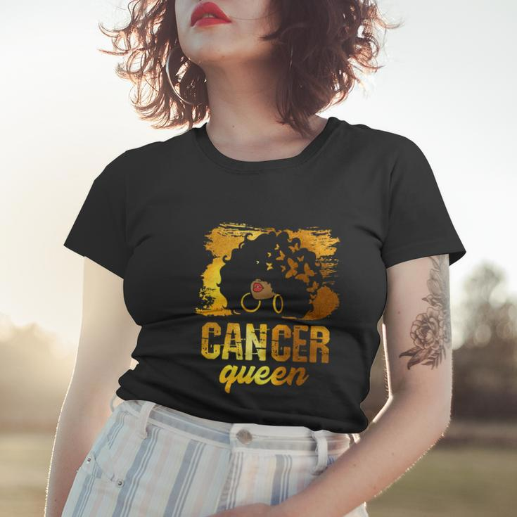 Funny Cancer Queen Afro Born In June 21 To July 22 Birthday Women T-shirt Gifts for Her