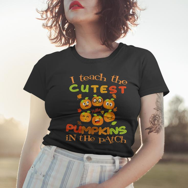 Halloween Teacher Cutest Pumpkin Patch Kindergarten Teacher Women T-shirt Gifts for Her