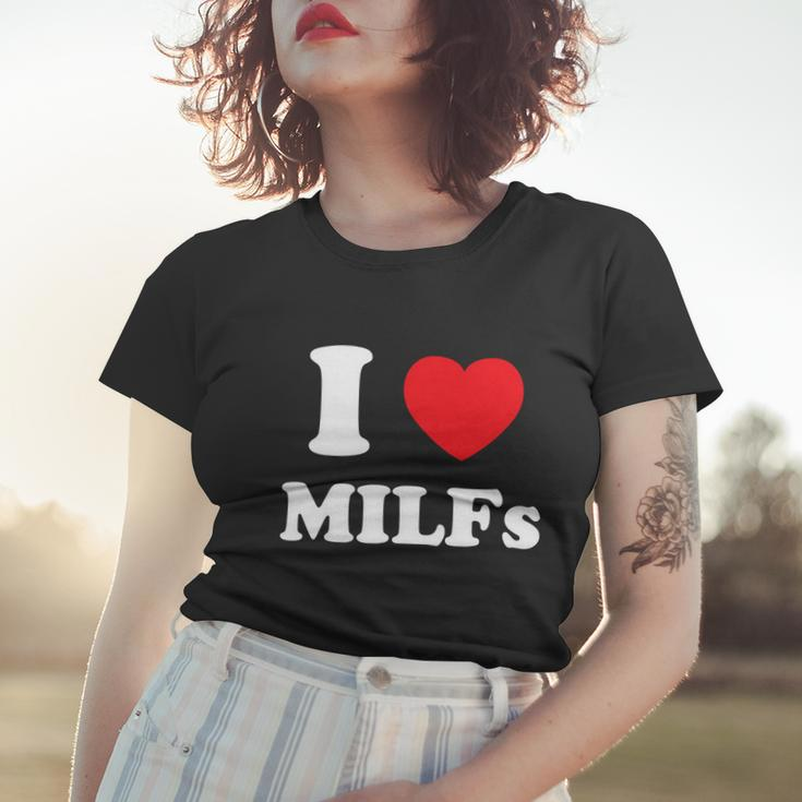 I Love Heart Milfs And Mature Sexy Women Women T-shirt Gifts for Her