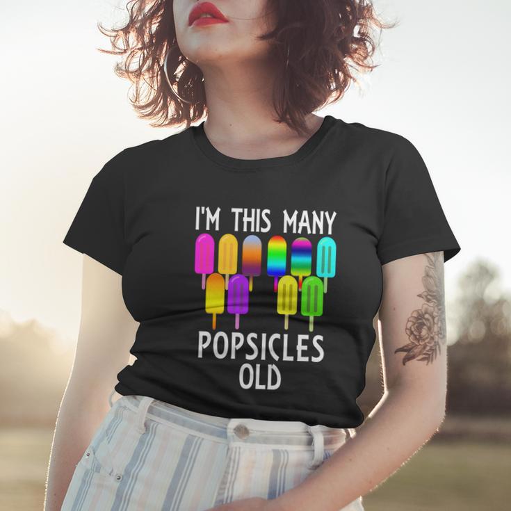 Im This Many Popsicles Old Funny 10Th Birthday Popsicle Great Gift Women T-shirt Gifts for Her