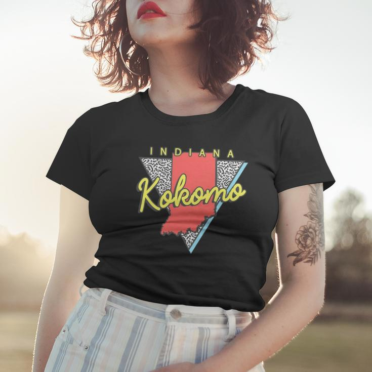 Kokomo Indiana Retro Triangle In City Women T-shirt Gifts for Her