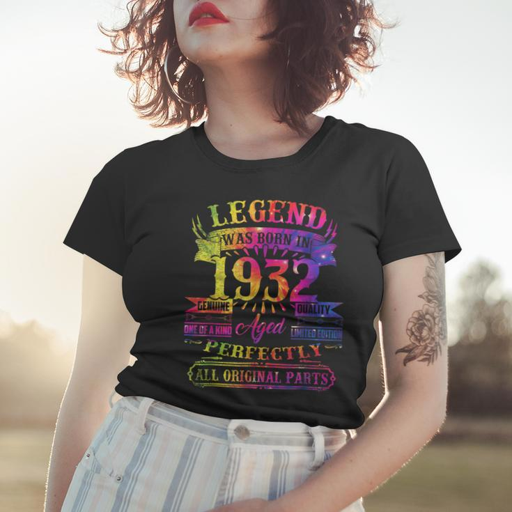 Legend Was Born In 1932 90 Year Old 90Th Birthday Tie Dye Women T-shirt Gifts for Her