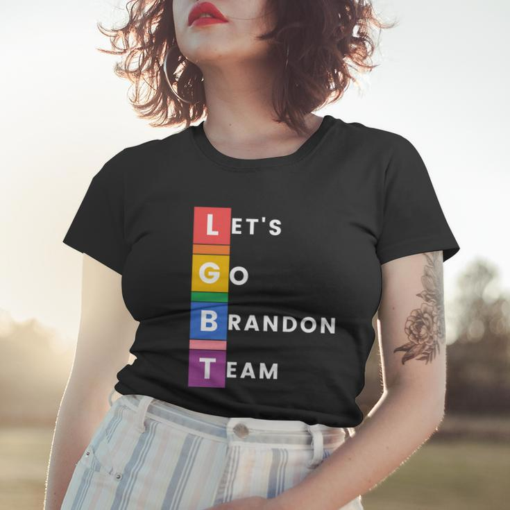 Lgbt Lets Go Brandon Team Funny Women T-shirt Gifts for Her