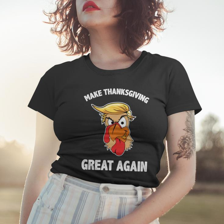 Make Thanksgiving Great Again Donald Trump Tshirt Women T-shirt Gifts for Her