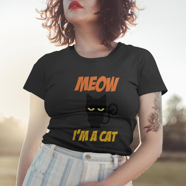 Moew Im A Cat Halloween Quote Women T-shirt Gifts for Her