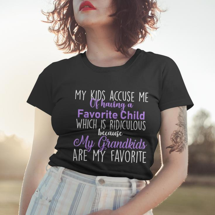 My Grandkids Are My Favorite Funny Grandparents Tshirt Women T-shirt Gifts for Her