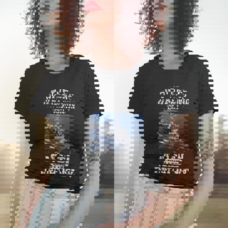 My Son Is On Uss Ralph Johnson Ddg Women T-shirt Gifts for Her