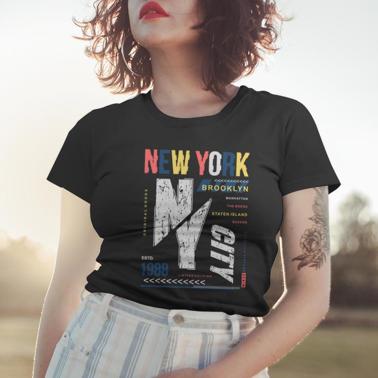 New York City Brooklyn Abstract Tshirt Women T-shirt Gifts for Her