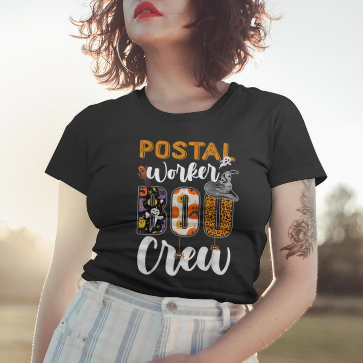 Postal Worker Boo Crew Funny Halloween Technician Matching Women T-shirt Gifts for Her