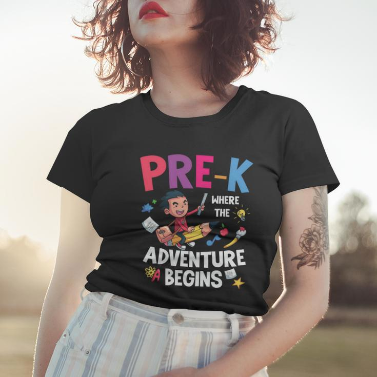 Prek Where The Adventure Begins Back To School V2 Women T-shirt Gifts for Her