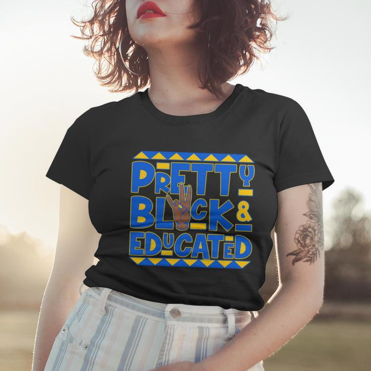 Pretty Black And Educated Sigma Gamma Rho Hand Sign Women T-shirt Gifts for Her