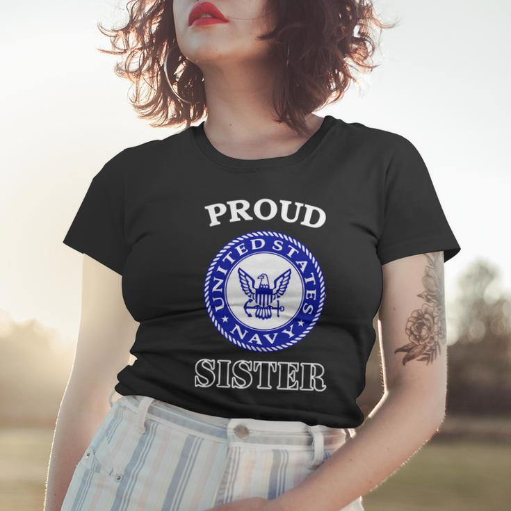 Proud United States Navy Sister Women T-shirt Gifts for Her