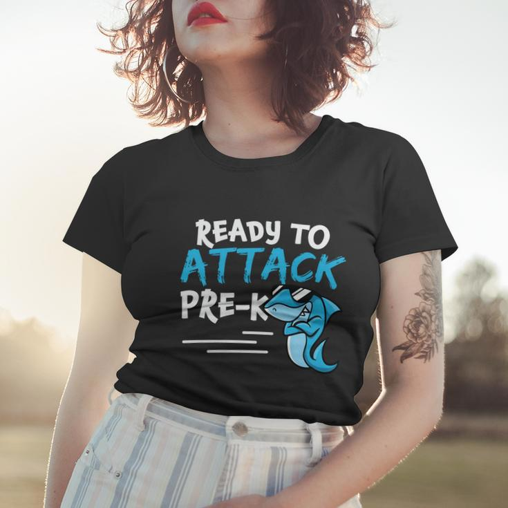 Ready To Attack Prek Shark Back To School Women T-shirt Gifts for Her