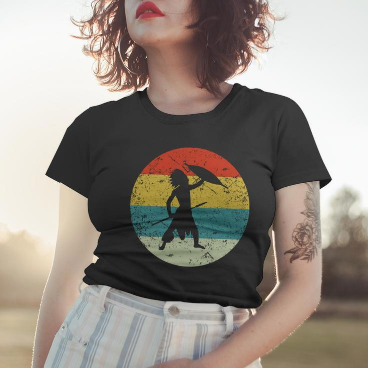 Retro Vintage Indian Warrior Women T-shirt Gifts for Her