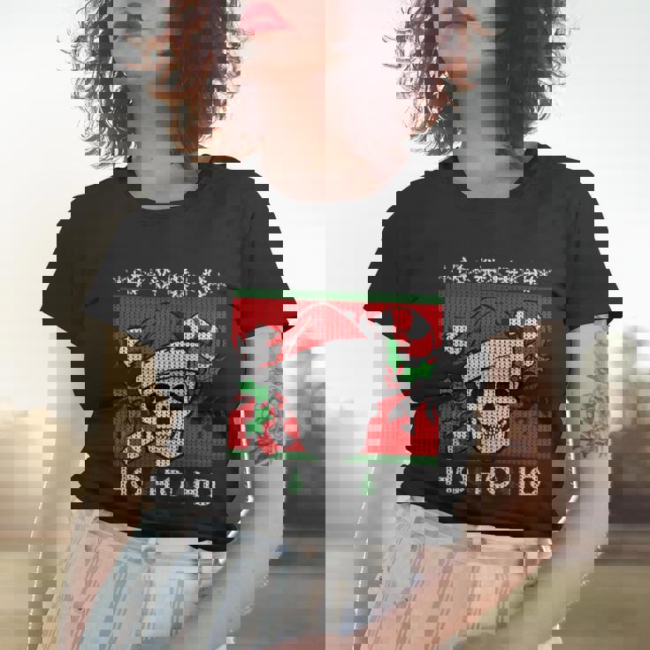 Santa Skull Candy Cane Ugly Christmas Sweater T-Shirt Graphic Design Printed Casual Daily Basic Women T-shirt Gifts for Her Santa Skull Candy Cane Ugly Christmas Sweater T-Shirt Graphic Design Printed Casual Daily Basic Women T-shirt Gifts for Her