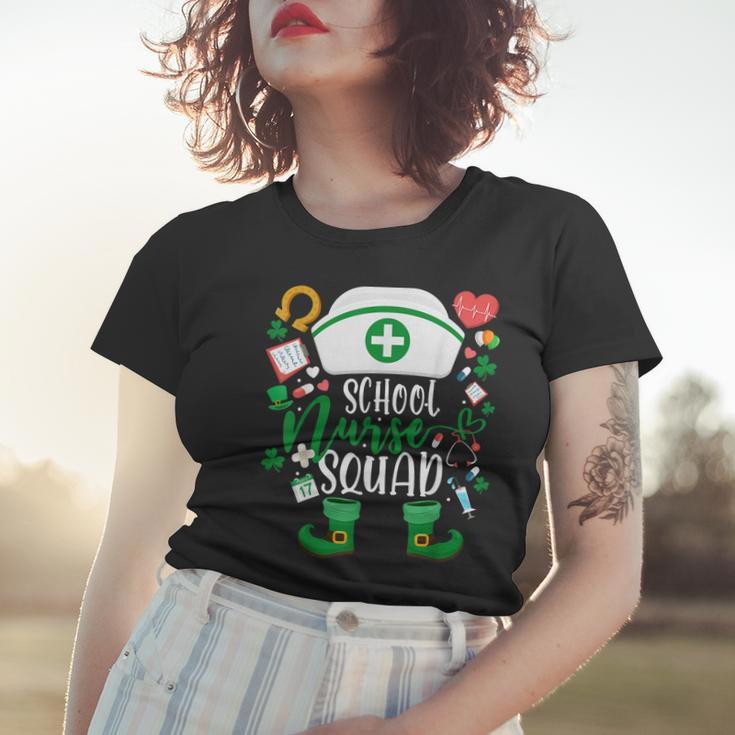 School Nurse Squad Irish Shamrock Nurse St Patricks Day  Women T-shirt Gifts for Her