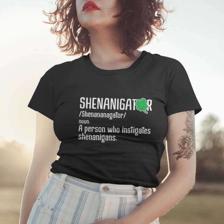 Shenanigator Definition St Patricks Day Graphic Design Printed Casual Daily Basic V2 Women T-shirt Gifts for Her