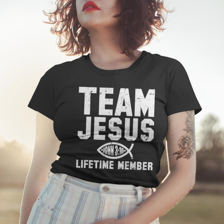 Team Jesus Lifetime Member John 316 Tshirt Women T-shirt Gifts for Her