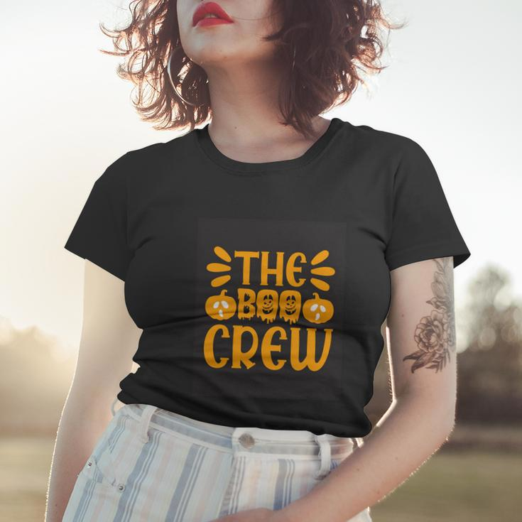 The Boo Crew Funny Halloween Quote Women T-shirt Gifts for Her